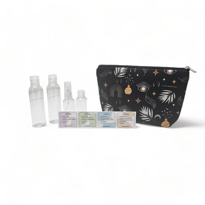 5% OFF - NECESER SIMIL NEOPREN + STICKERS + ATOMIZADOR + FRASCO CH + 2 FRASCOS GRANDES - ESOTERICO